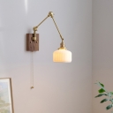 Elegant Modern 1-Light Wall Lamp with Decorative Ceramic Shade