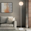 Globe Shaped Modern Floor Lamp with Rocker Switch for Contemporary Home Decor