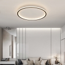 Modern LED Bulb Flush Mount Ceiling Light with Ambience-Enhancing Silica Gel Shade
