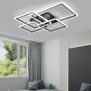 Modern LED Bulbs Acrylic Flush Mount Ceiling Light for Residential Use