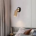 Modern Hardwired Metal Wall Sconce with Downward Iron Shade, Assembly Required