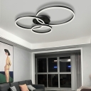 Modern Acrylic 3-Light LED Close To Ceiling Light for Residential Use