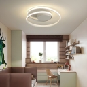 Metal LED Ceiling Light with Silica Gel Ambient Shade Suitable for Residential Use