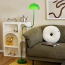 Green Dome-Shaped Metal Floor Lamp with Dimmable Bi-Pin lighting for Fabulous Home Interiors