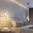 Modern LED Pendant Light with Adjustable Hanging Length for Residential Use and White Light