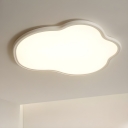 Modern LED Flush Mount Ceiling Light, Dimmable 1-Light Fixture with Acrylic Shade
