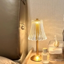 Stepless Dimming Crystal Table Lamp with LED Bulbs for Modern Residences