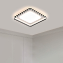 Modern LED Flush Mount Ceiling Light with Ambient Shade in Third Gear Color Temperature
