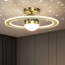 Modern LED Close to Ceiling Light with 3 Color Temperature and Acrylic White Shades