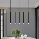 Modern Metal Pendant Light with Warm Light LED and Adjustable Hanging Length