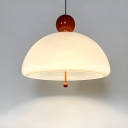 Modern Metal Pendant Light with 3 White Glass Shades for LED/Incandescent/Fluorescent Bulbs