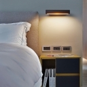 Modern LED Wall Lamp, 1-Light Aluminum Shade, White Light Ambiance, Hardwired