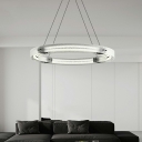 Elegant and Modern Chandelier With Clear Glass Shade and Adjustable Hanging Length