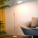 Dimmable LED Floor Lamp with Remote Control and Adjustable-height Metal Structure