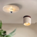 Modern Stone Semi-Flush Mount Ceiling Light with for Residential Use