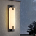 Gold LED Wall Lamp with Stone Shade - Perfect for Modern Home Decor