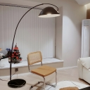 Elegant Black Stone Floor Lamp with Rocker Switch for Modern Aesthetic