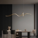 Modern 2-Light Island Pendant with Adjustable Hanging Length and Acrylic Shade