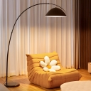 Impressive Black Stone Dome Floor Lamp for Stylish and Contemporary Homes
