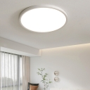 Modern Close To Ceiling Light with 3 Color Light, LED Bulbs, and Aluminum Shade