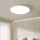 LED Flush Mount Modern Close To Ceiling Light with White Acrylic Shade for Residential Use