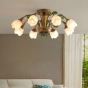 Brass Chandelier with LED Lights and Opulent Ambient Lighting for Residential Use