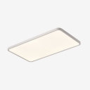 Modern Flush Mount LED Ceiling Light with Acrylic White Shade