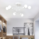 Stylish and Elegant 6-Light Close To Ceiling Light for a Modern Home Interior Design