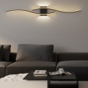 Elegant LED Modern Wall Lamp with Metal Frame and Ambient Acrylic Shade