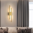 Unique Modern Third Gear LED 1-Light Metal Wall Lamp with Easy Wipe Clean, Ideal for Residential Use