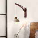 Adjustable Modern Wall Lamp with Stone Shade - Ideal for Residential Use