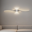 Modern LED Bulbs 4-Light Gold Metal Wall Lamp with Acrylic Shade