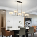 Modern LED Chandelier - Elegant Metal Design with Ambiguous Shade Direction