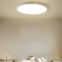 Modern LED Bulb Flush Mount Ceiling Light with Metal Shade and 1 Light