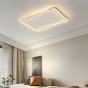Modern Metal LED Bulb Close To Ceiling Light with Silica Gel Ambient Shade for Residential Use