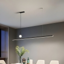 Modern Simple Island Light with Adjustable Hanging Length for Living Room