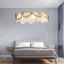 Modern Clear Glass Chandelier with Adjustable Hanging Length