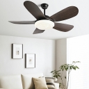 Modern Metal Ceiling Fan with Adjustable LED Lighting and Remote Control