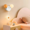 Stylish 2-Light LED Wall Sconce with Acrylic Shade for Kids' Bedrooms