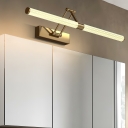 Modern Metal Vanity Lights with Acrylic Shade and Angle Adjustable for Bathroom