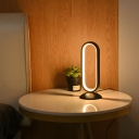 Study Room & Bedroom Modern LED Desk Lamp in Simple and Oval Design