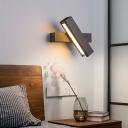 Modern Iron Metal Rotatable LED Wall Lamp with Acrylic Lampshade