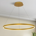 Contemporary Metal Living Room Chandelier with Adjustable Hanging Length
