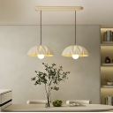 Modern Resin Pendant Light with Adjustable Hanging Length for Bedroom