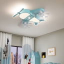 Fashionable Crystal 8 Blade Ceiling Fan with Stepless Dimming Remote Control