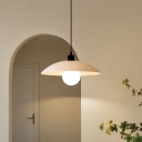 Modern Adjustable Hanging Length Pendant Light with Glass Shade
