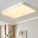 Modern Simple Acrylic Lampshade Flush Mount Ceiling Light for Living Room