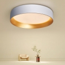Modern Flushmount Ceiling Light Fixture with Acrylic Lampshade for Bedroom