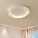 Contemporary Simple Flush Mount Metal Ceiling Light for Living Room