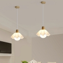 Modern Wood Dining Room Pendant Light with Adjustable Hanging Length